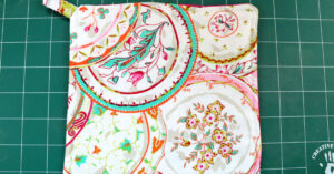 Sew an allowance around all four edges and your pot holder is complete